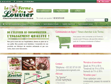 Tablet Screenshot of fermedulouvier.com